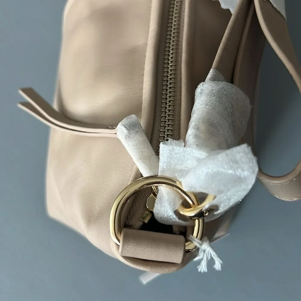 New & Other Stories Elegant Tan Leather Shoulder Bag
